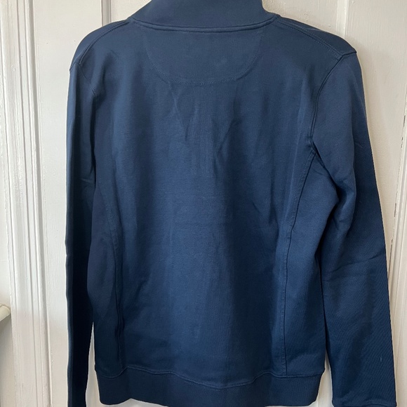 Vineyard Vines Fashion Knits Jersey Pullover Sweatshirt 1/4 Zip - Navy - Medium - Picture 3 of 3